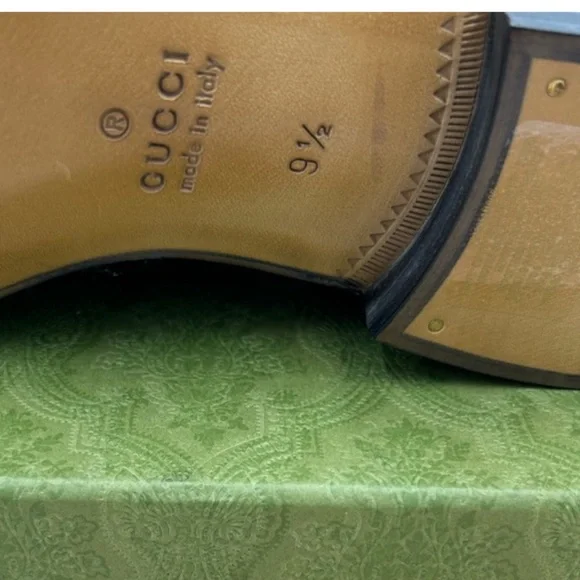 Men’s Gucci Bamboo Horse Bit leather loafers . 9.5 fits 10